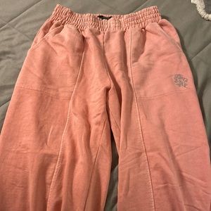 Pink sweatpants